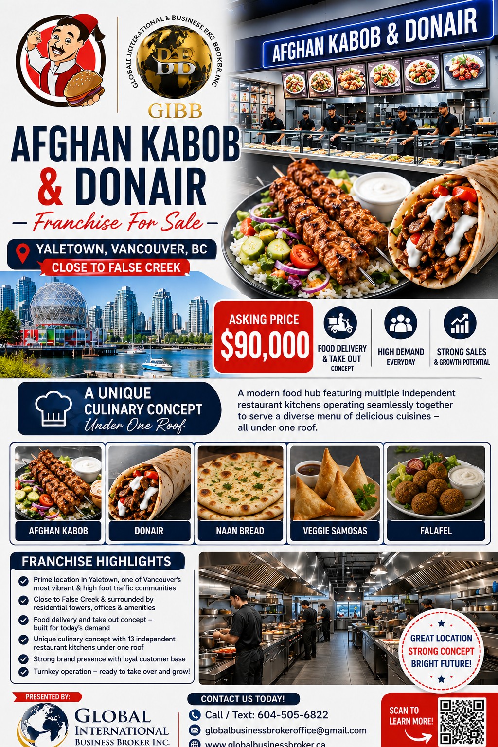 Afghan Kabob & Donair franchise in one of Vancouver’s most energetic community